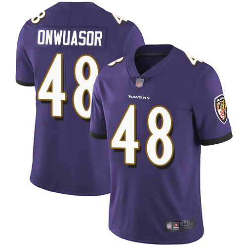 Baltimore Ravens Limited Purple Men Patrick Onwuasor Home Jersey NFL Football #48 Vapor Untouchable->baltimore ravens->NFL Jersey